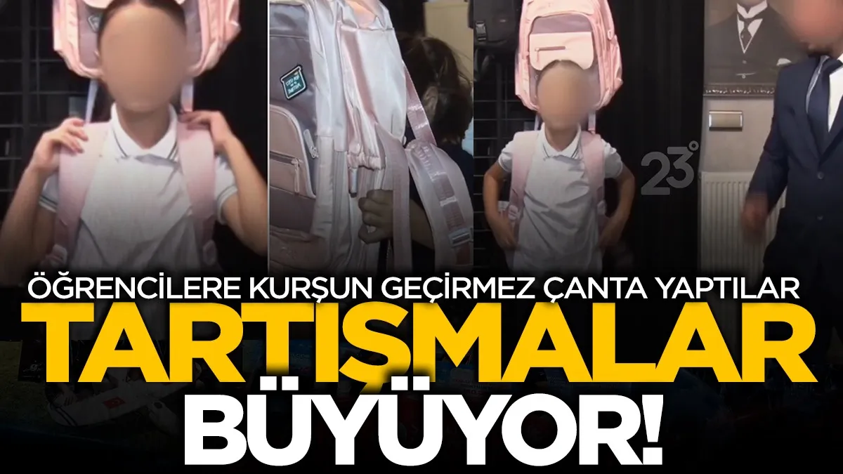 Öğrenciler için kurşun geçirmez çanta tartışma yarattı