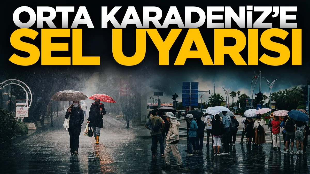 Orta Karadeniz için kuvvetli sağanak uyarısı! Samsun ve Ordu dikkat
