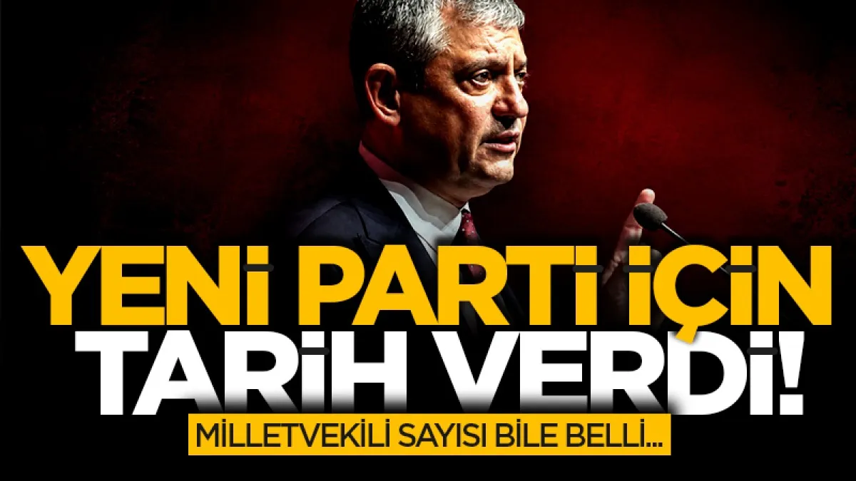 Özgür Özel yeni parti için tarih verdi! Milletvekili sayısı bile belli...