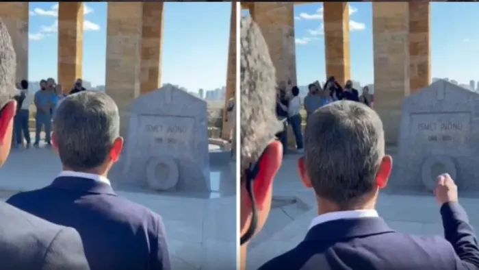 Özgür Özel'den İsmet İnönü'nün kabri başında dikkat çeken açıklama