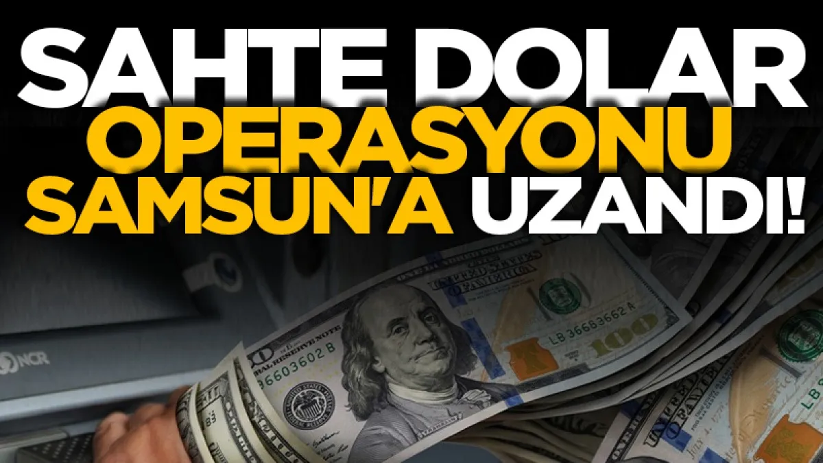 Sahte dolar operasyonu Samsun'a uzandı! Şebeke çökertildi