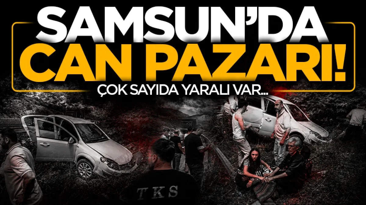 Samsun Ankara Yolunda Feci Kaza: Çakallı Mevkiinde Araçlar Tarlaya Savruldu