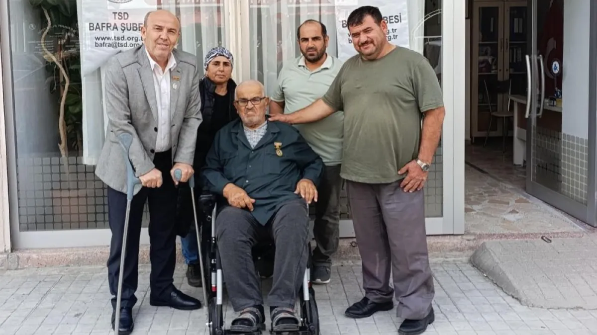 Samsun Bafra’da şehit babasına anlamlı destek