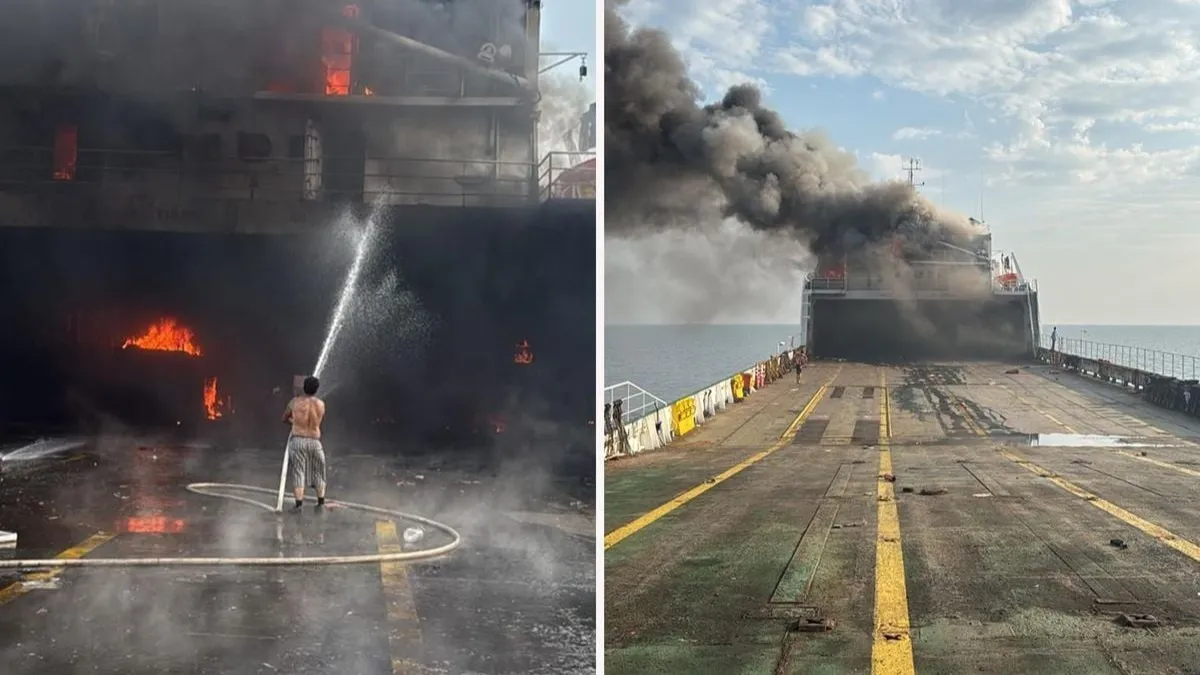 Samsun bağlantılı Nadezhda gemisindeki 13’ü Türk 22 mürettebat kurtarıldı