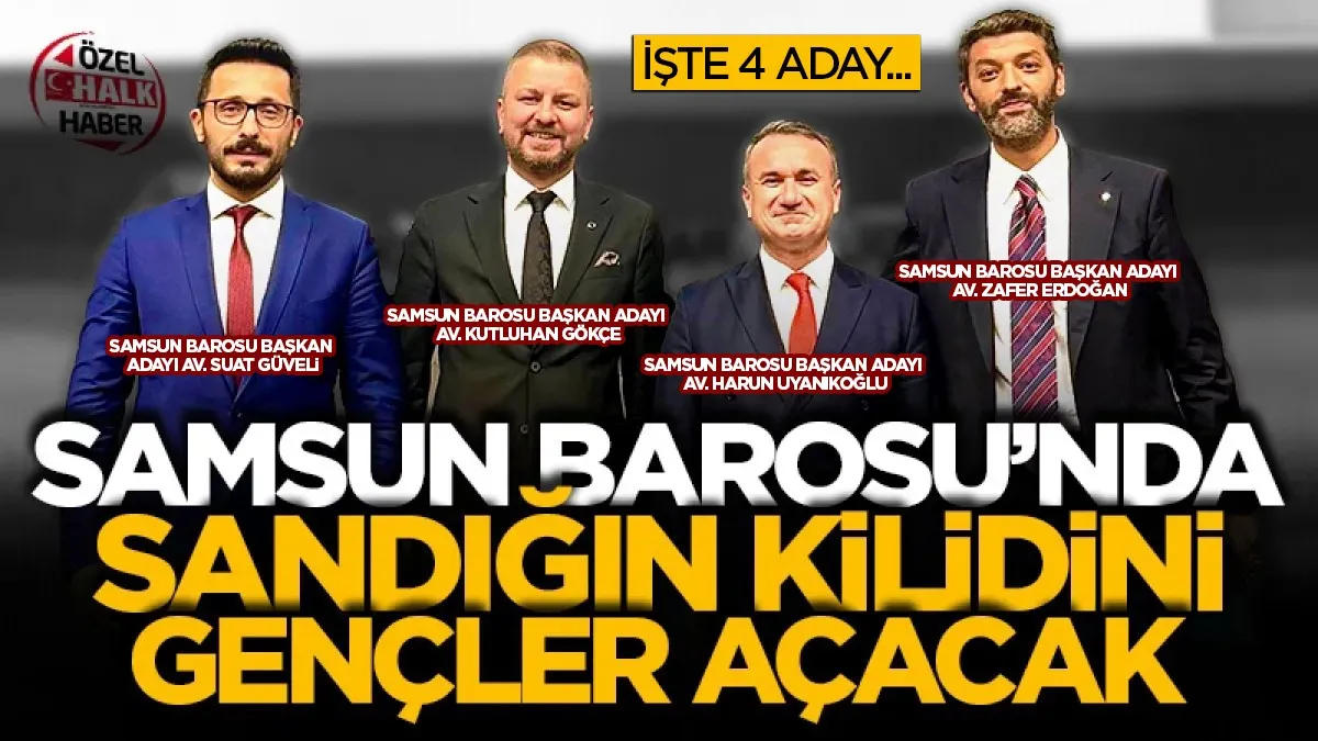 Samsun Barosu'nda sandığın kilidini gençler açacak!