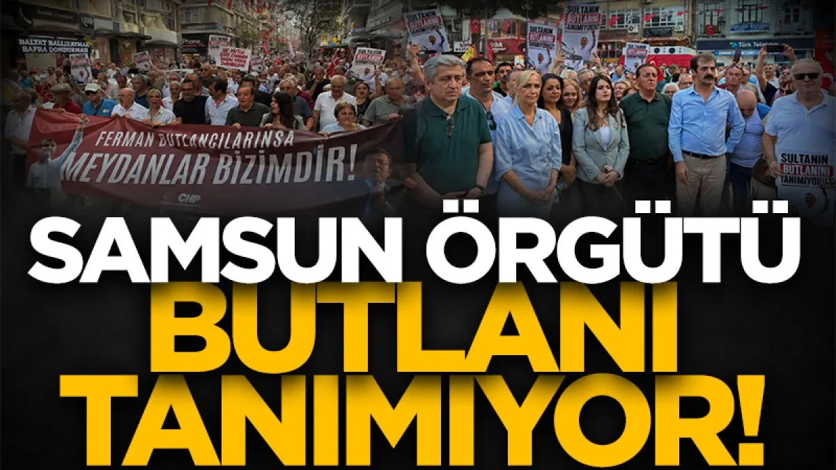 Samsun CHP Örgütü yürüdü, Mehmet Özdağ'a sahip çıktı, butlan kararına tepki gösterdi