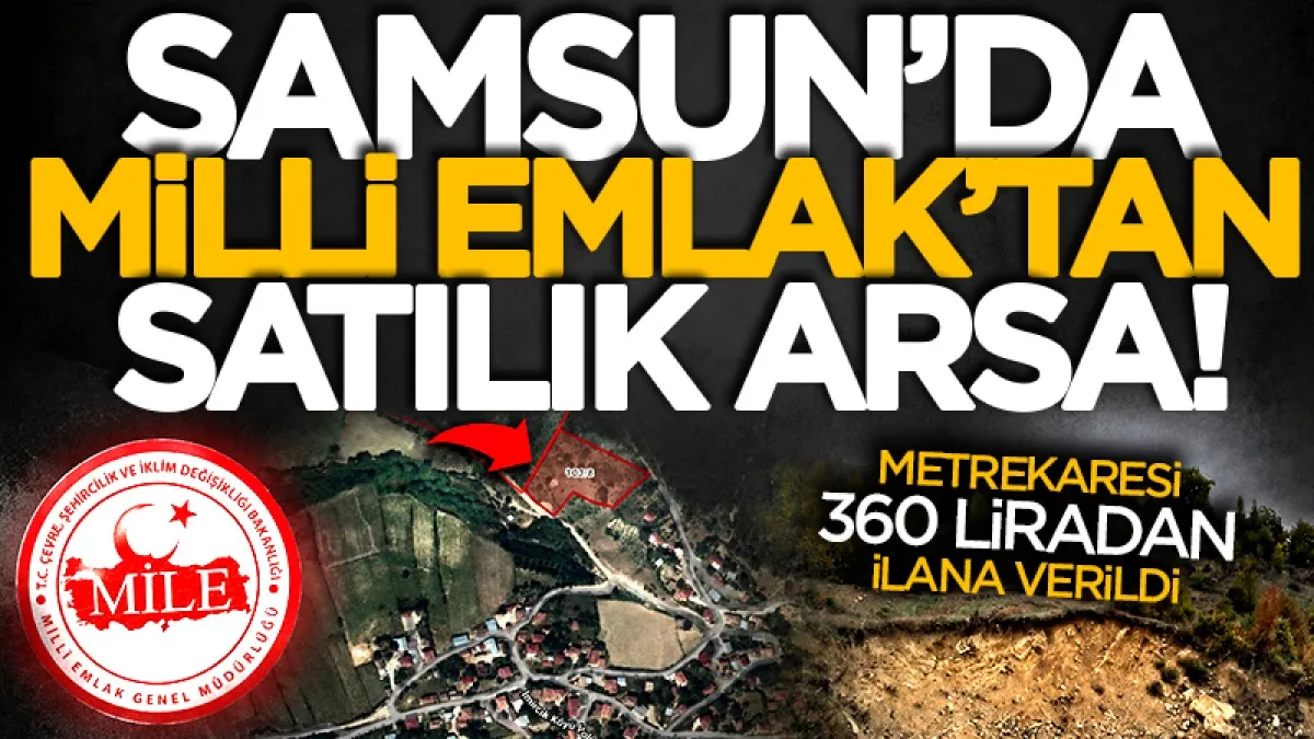 Samsun Milli Emlak'tan arsa satışı! Metrekaresi 360 liradan ilana verildi...
