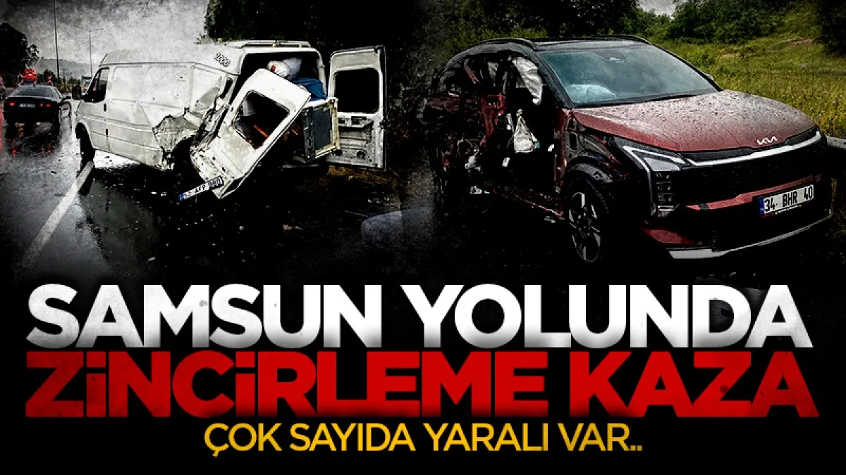 Samsun- Ordu kara yolunda kaza: Çok sayıda yaralı var