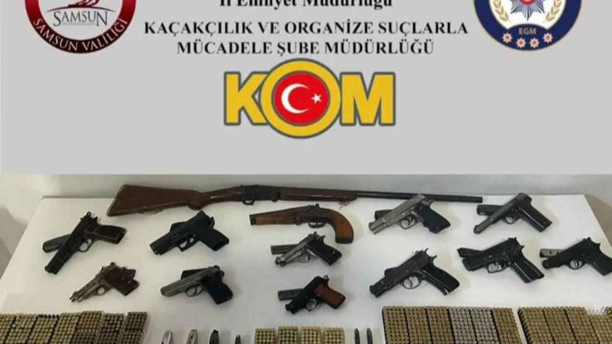 Samsun Polisi'nden düğün magandaları ve silah tacirlerine operasyon