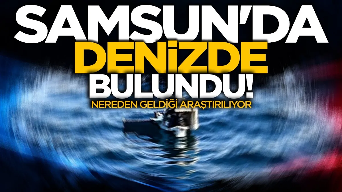 Samsun sahilinde insansız hava aracı parçası bulundu
