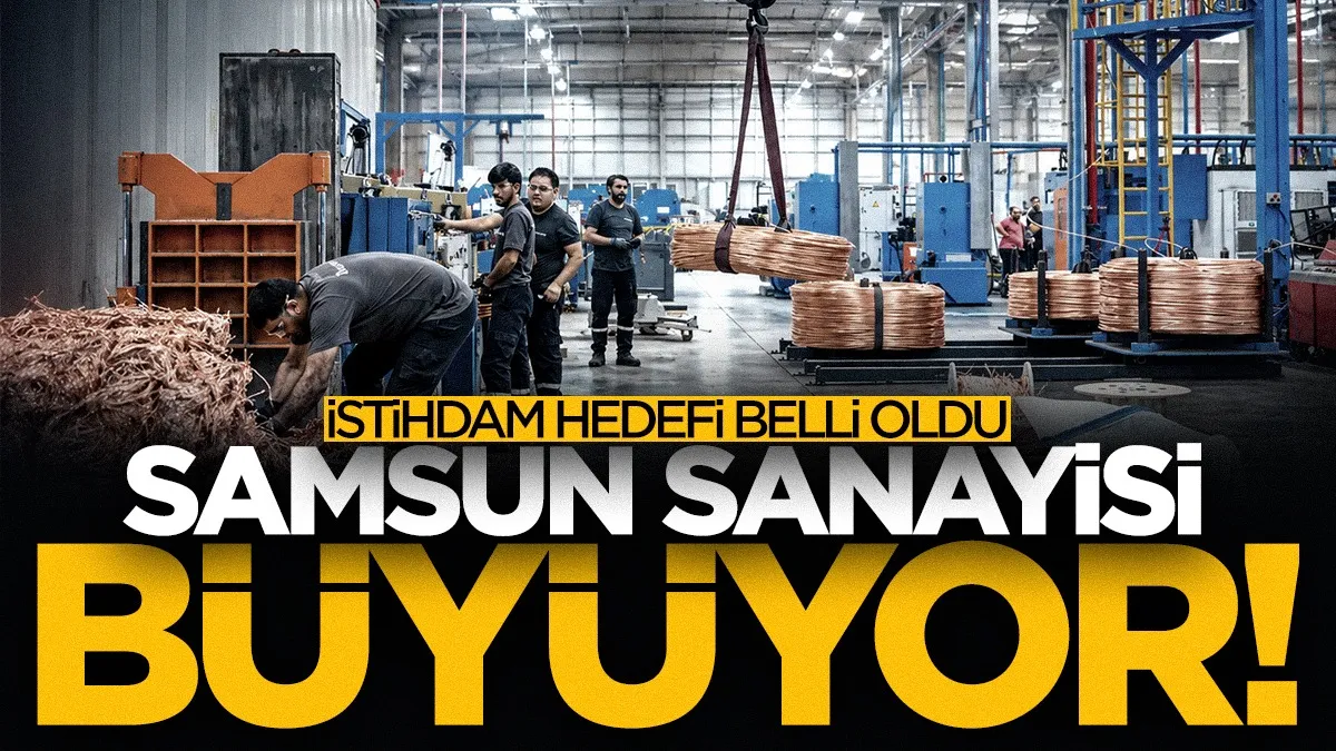 Samsun sanayisi büyüyor! İstihdam hedefi belli oldu...