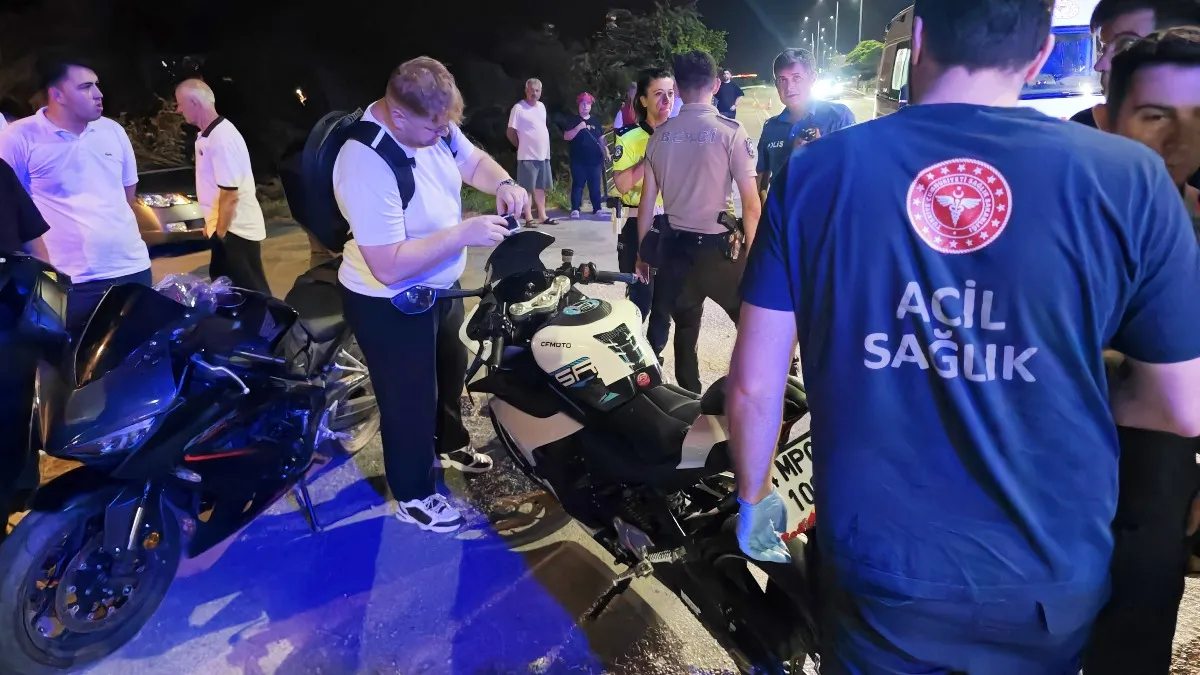Samsun-Sinop kara yolunda motosiklet kazası