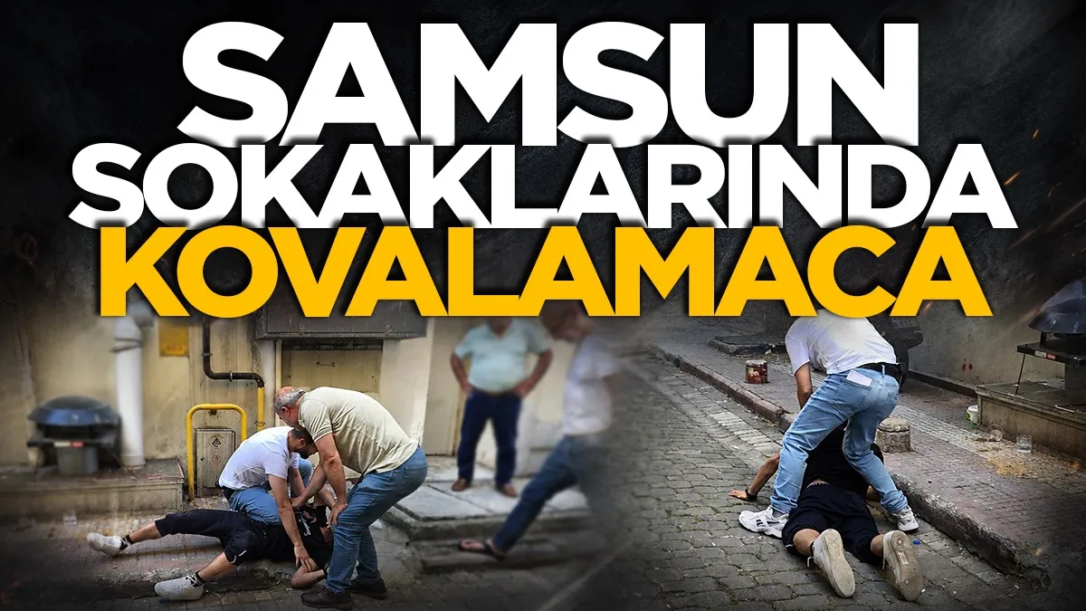 Samsun sokaklarında polis kovaladı o kaçtı