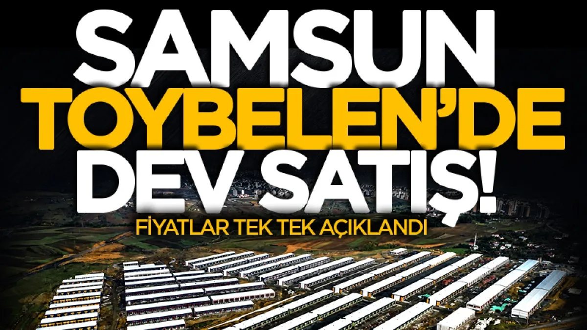 Samsun Toybelen Sanayi Sitesi'nde dükkan satışı