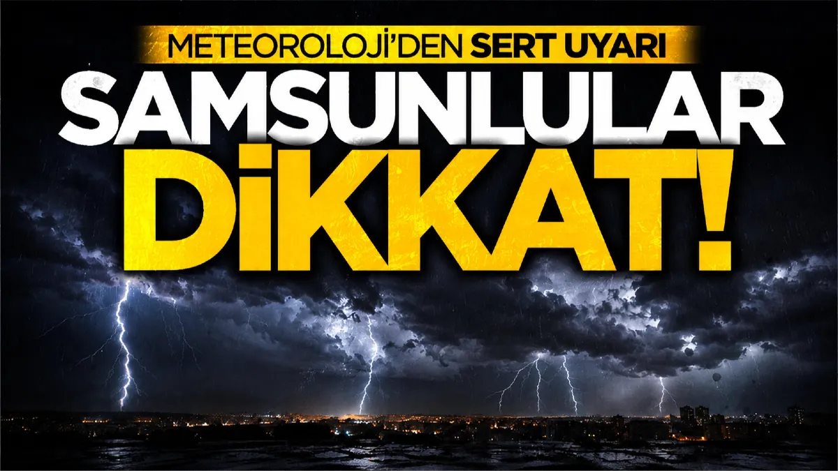 Samsun'a yağmur geri döndü! 17 ilçede bugün hava nasıl olacak?