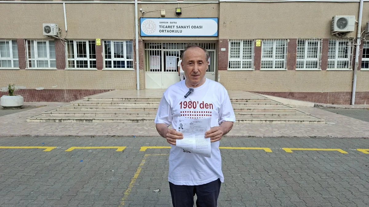 Samsun'da 63 yaşındaki adam 45. kez üniversite sınavına girdi