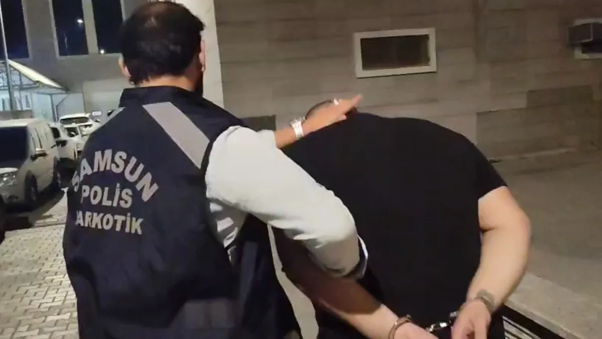 Samsun'da 8 yıl 4 ay hapis cezasıyla aranan uyuşturucu hükümlüsü yakalandı