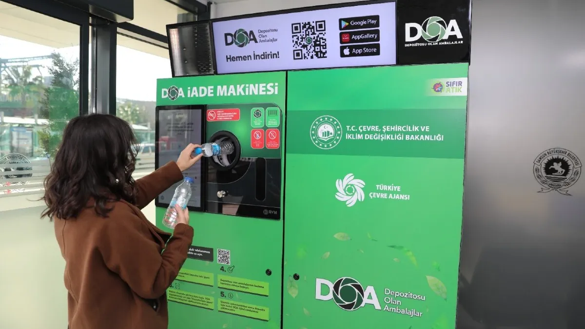 Samsun’da atık şişesini DOA’ya atan 1 TL kazanacak