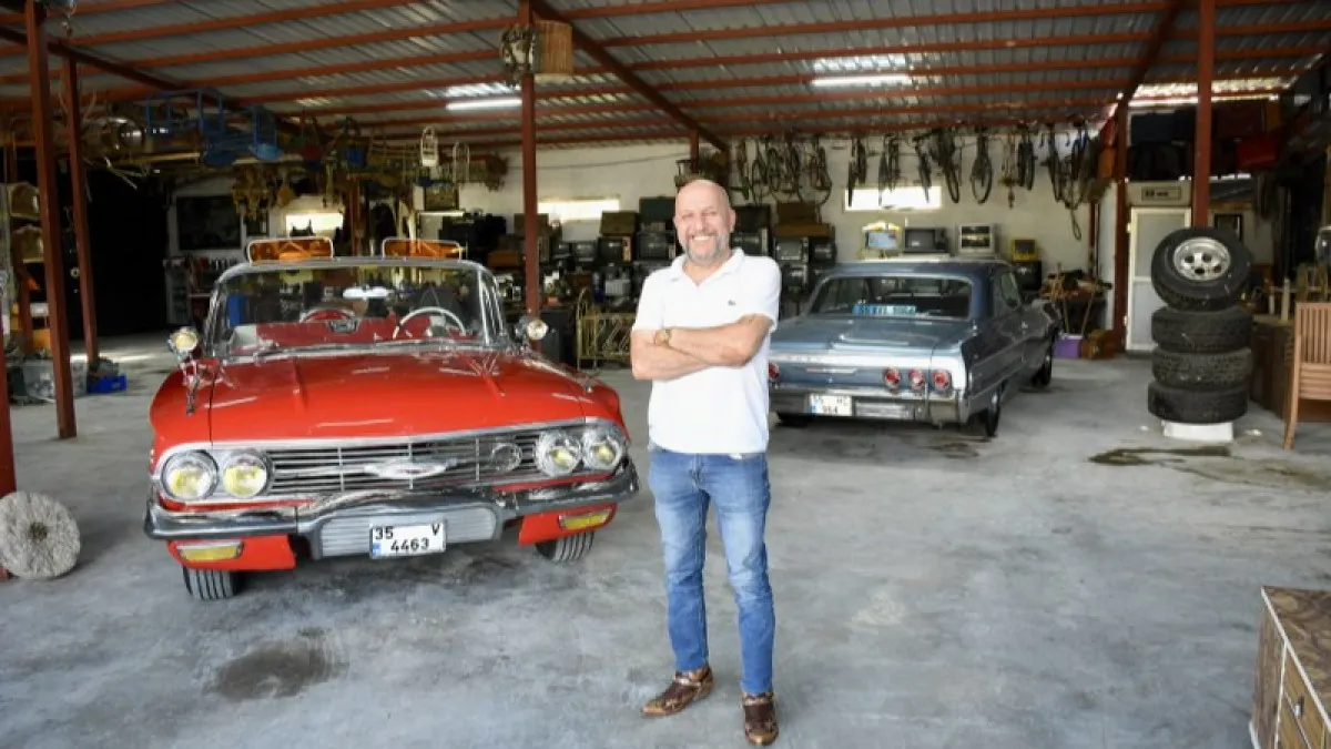 Samsun’da bir işletmeci 1000 metrekarelik alana "nostalji hangarı" kurdu