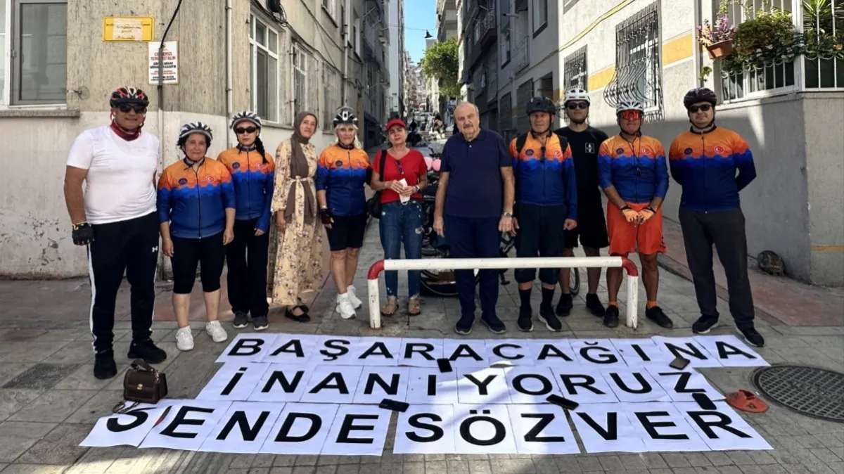 Samsun’da bisiklet topluluğundan kanser tedavisi gören arkadaşlarına sürpriz