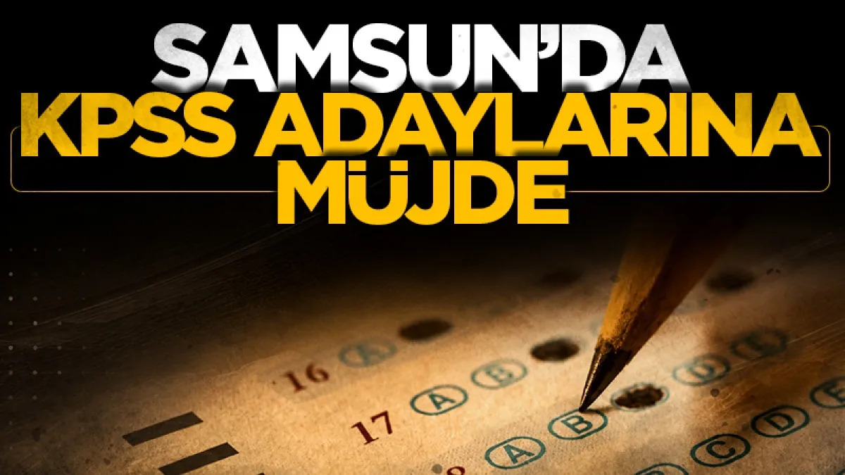 Samsun'da Canik Belediyesi'nden KPSS ortaöğretim adaylarına müjde