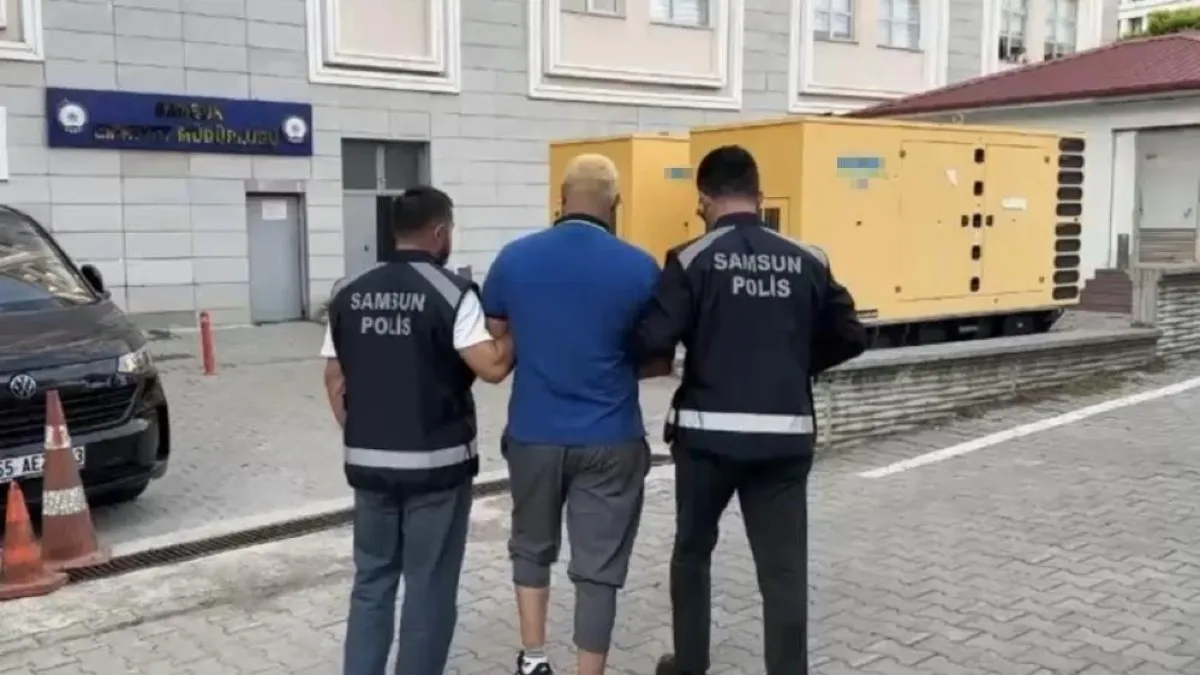 Samsun’da cezaevi firarisi polisten kaçamadı