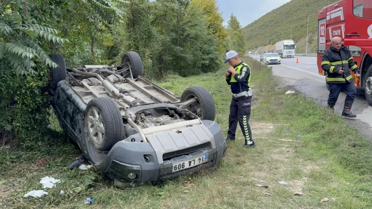 Samsun'da cip takla attı: Karı-koca yaralandı
