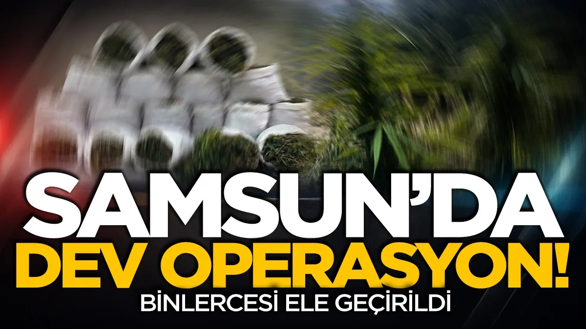 Samsun’da dev uyuşturucu operasyonu: Binlercesi ele geçirildi