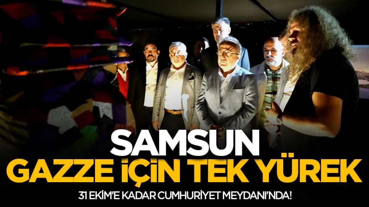 Samsun'da "Direnişin Muştusu: Gazze Sergisi" ziyarete açıldı