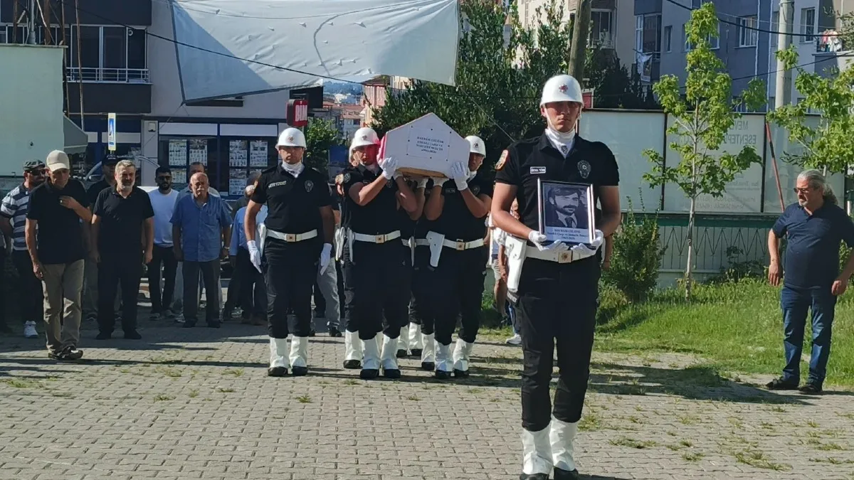 Samsun'da emekli bekçiye son görev