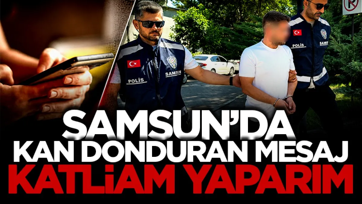 Samsun’da eşine silah fotoğrafı gönderen koca gözaltına alındı