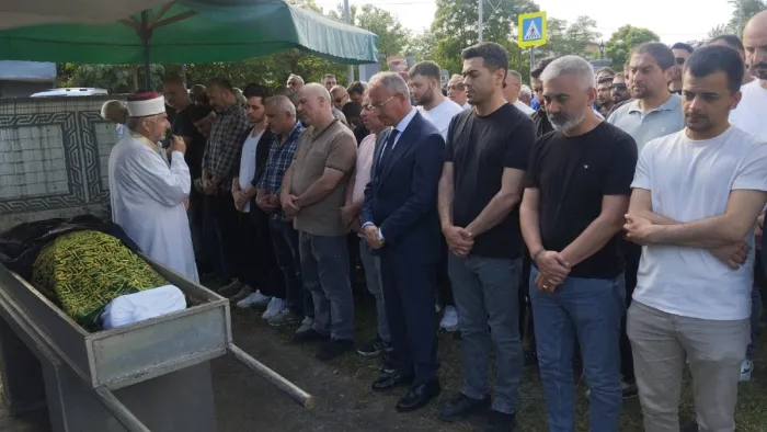 Samsun'da fabrikadaki elektrik faciasında ölen Yunus Çekiç defnedildi