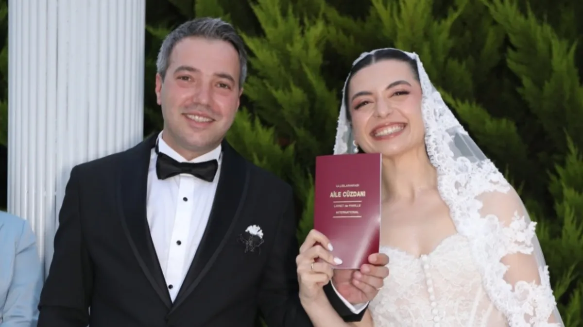 Samsun'da genç çiftin mutlu günü