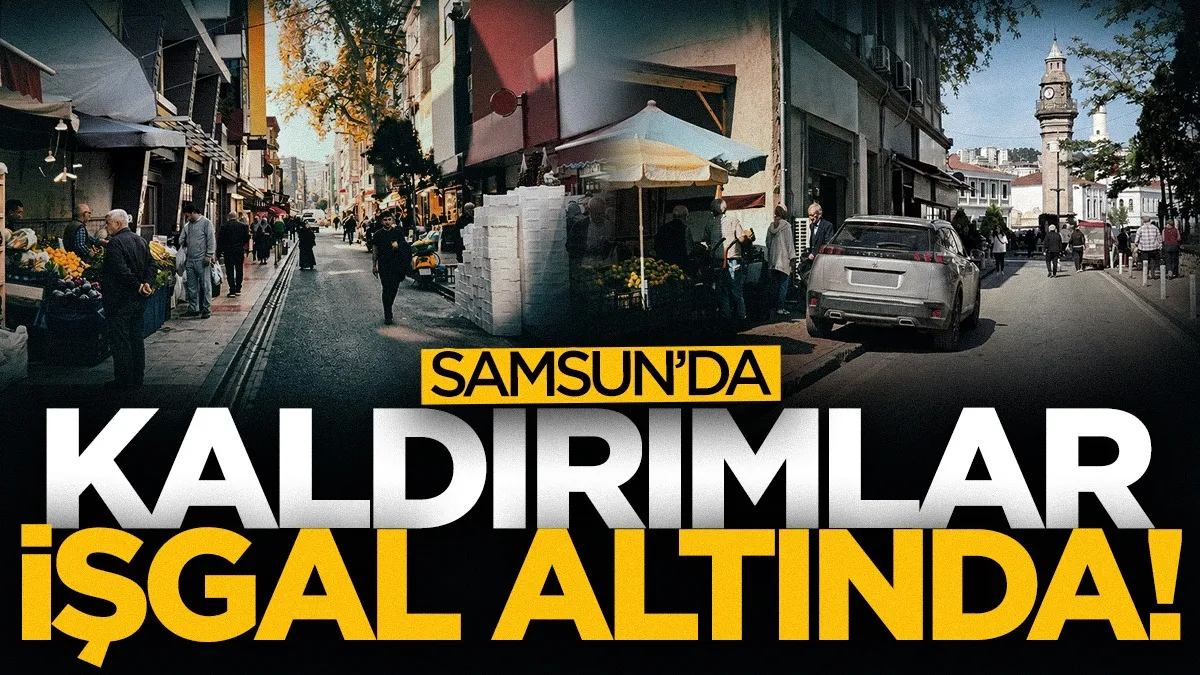 Samsun'da kaldırımlar işgal altında! Esnaflara seslendiler...