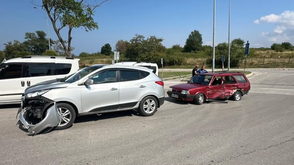 Samsun’da kavşakta kaza: 1 kişi yaralandı