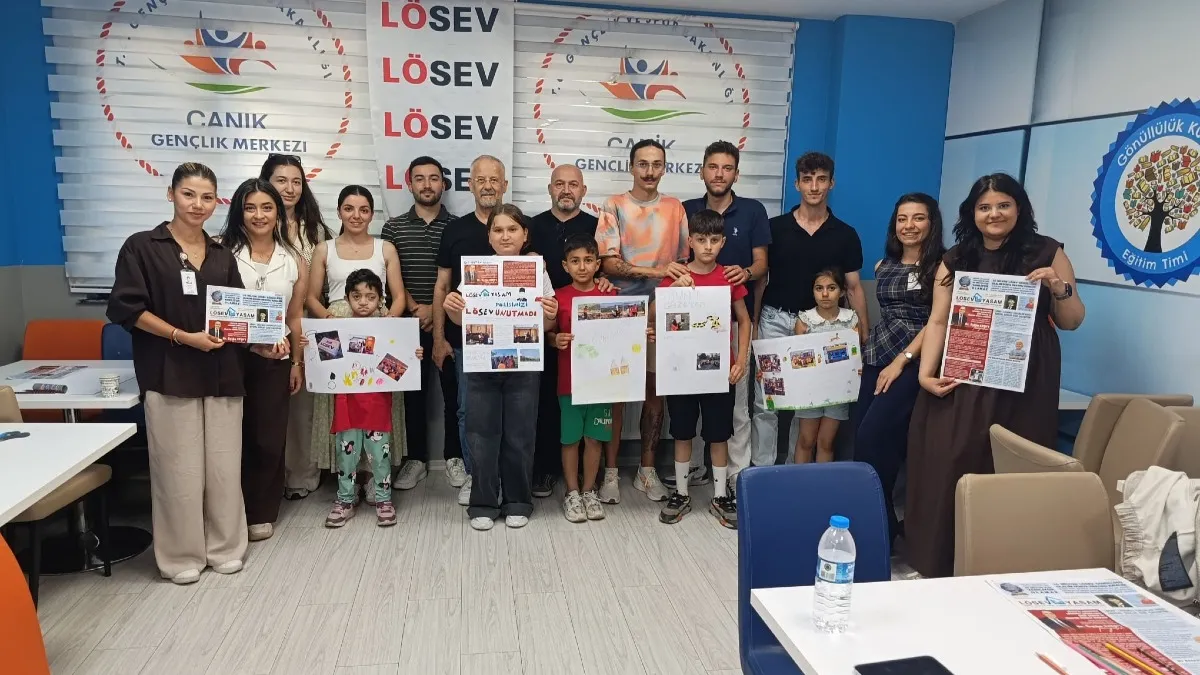 Samsun'da LÖSEV’in minik kahramanları gazeteci oldu
