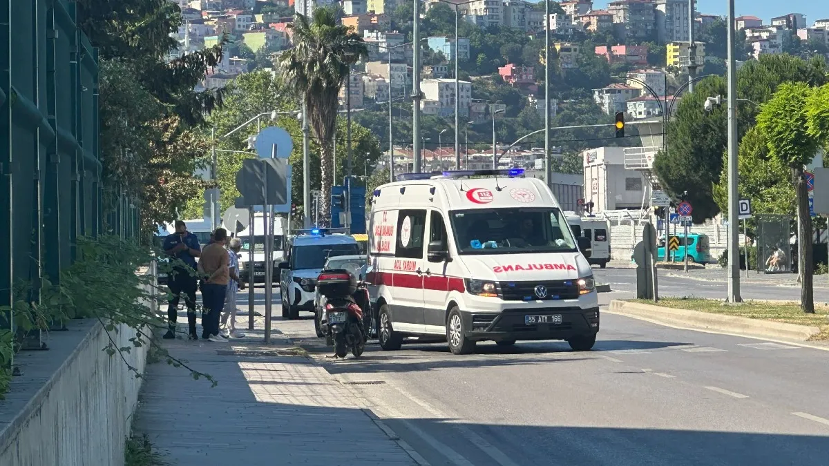 Samsun'da motosiklet kazası: 1 yaralı