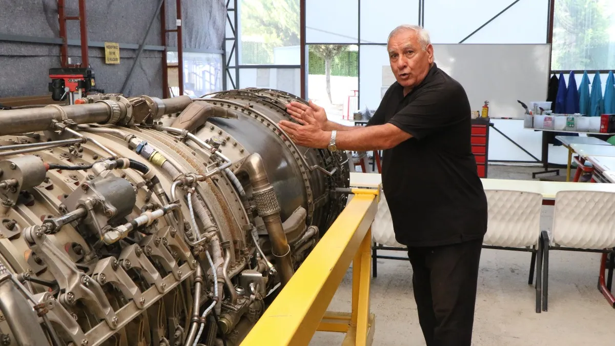 Samsun’da öğrenciler gerçek F-4 motoruyla eğitim alıyor