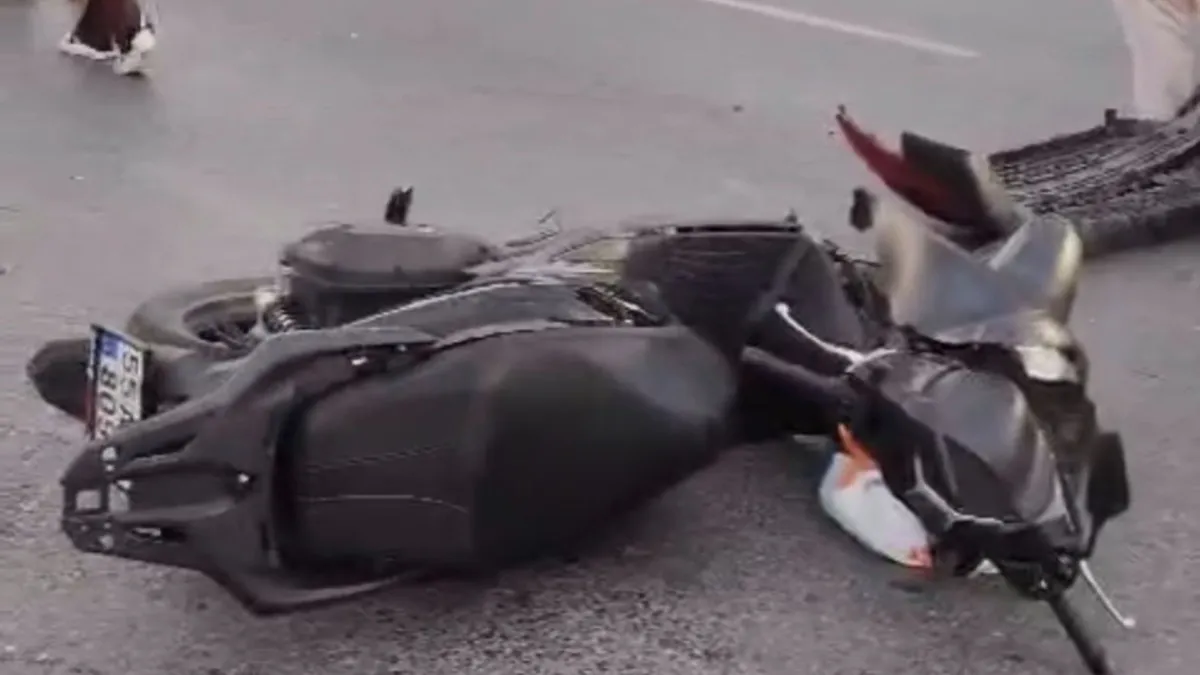 Samsun’da otomobil ile motosiklet çarpıştı: 1 yaralı