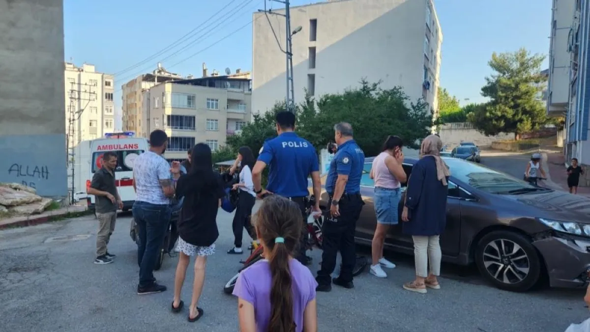 Samsun'da otomobille motosiklet çarpıştı: 1 yaralı