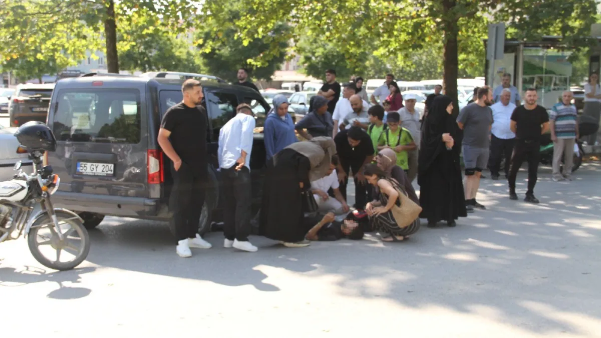 Samsun'da otomobille motosiklet çarpıştı: 1 yaralı