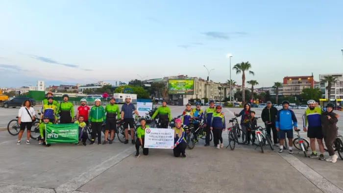 Samsun'da pedallar sağlıklı yaşam için döndü
