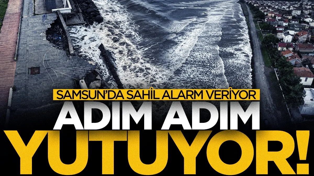 Samsun’da sahil alarm veriyor: Erozyon yapıların temellerini açığa çıkardı