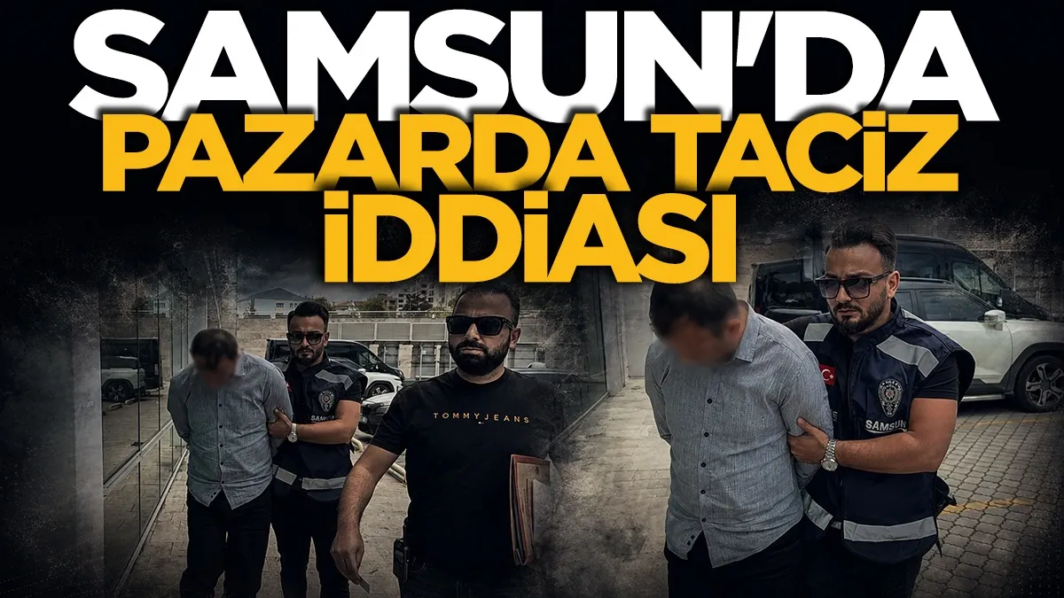 Samsun’da semt pazarında genç kadına taciz iddiası