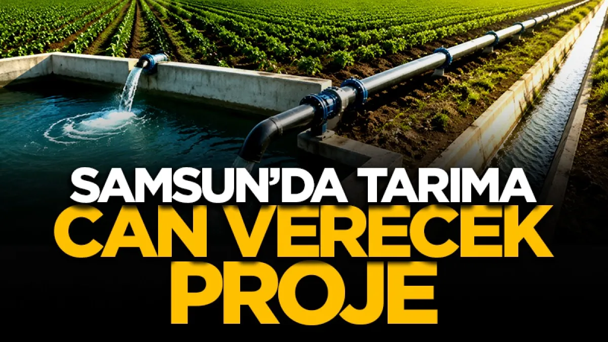 Samsun'da tarıma can verecek proje