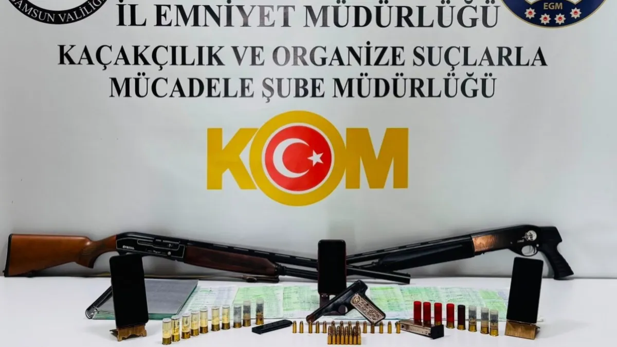Samsun'da tefecilik operasyonunda 3 şüpheli gözaltında
