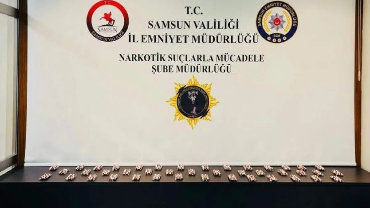 Samsun’da uyuşturucu operasyonu: 2 bin 352 sentetik ecza ele geçirildi