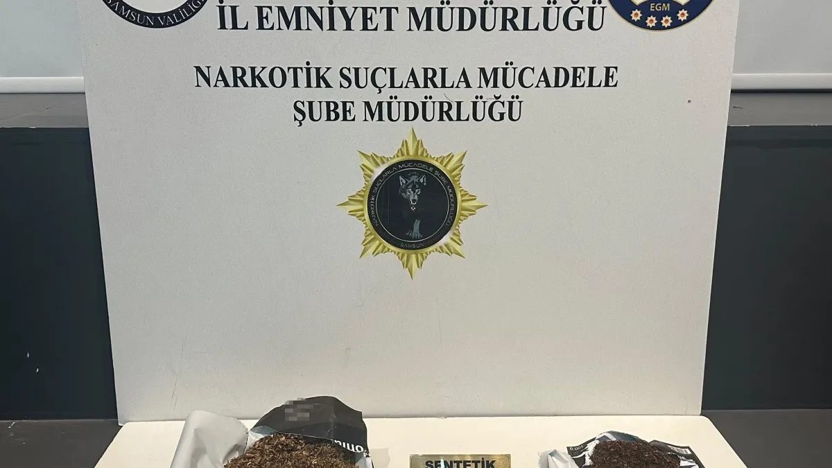 Samsun’da uyuşturucu operasyonu: 2 gözaltı