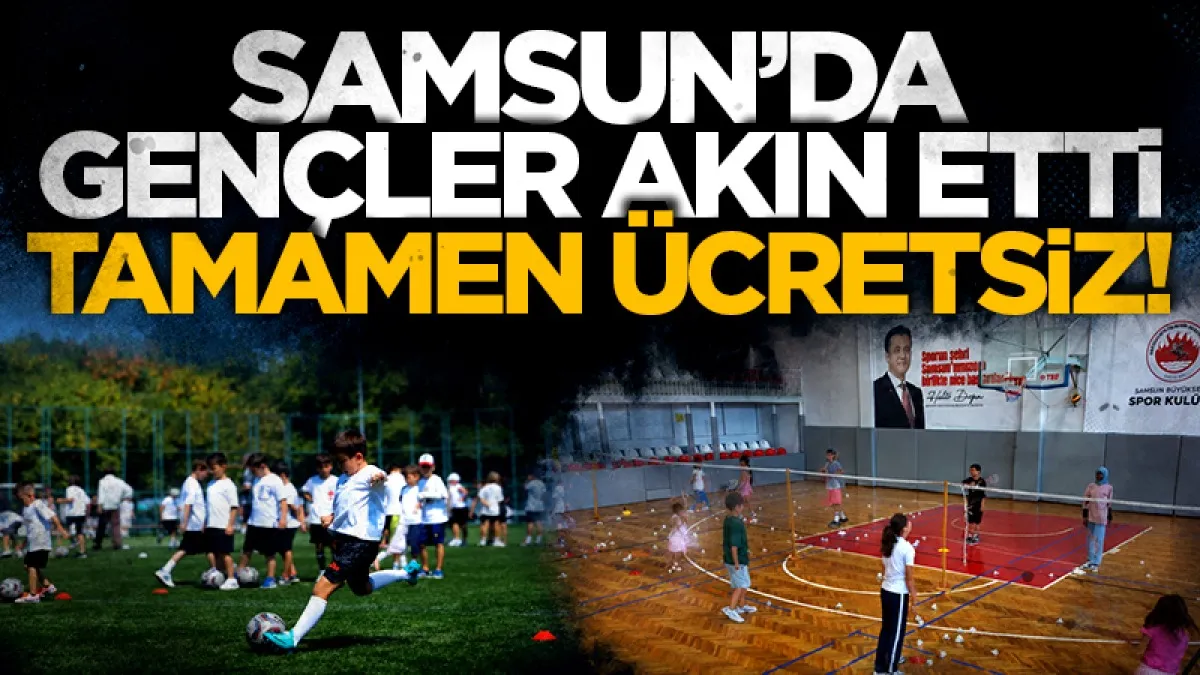 Samsun'da yaz spor okullarına 422 çocuk ve genç katıldı
