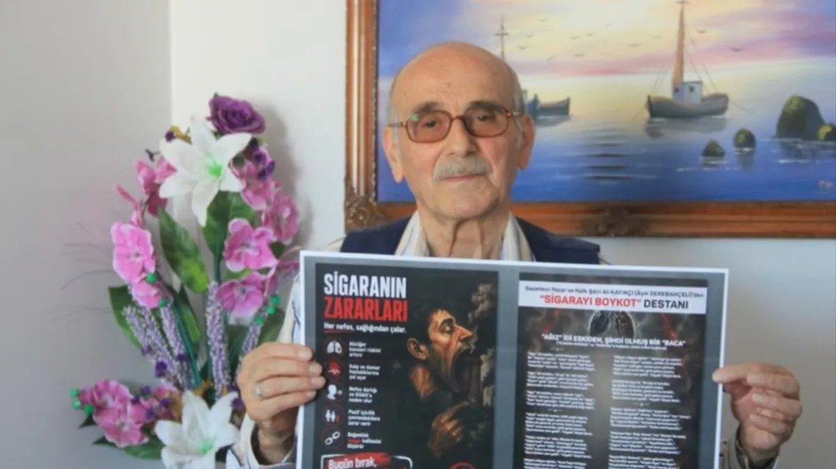 Samsunlu Kayıkçı'dan sigaraya karşı "mısra mısra" savaş